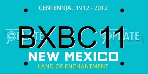 BXBC11 New Mexico License Plate
