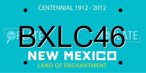 BXLC46 New Mexico License Plate