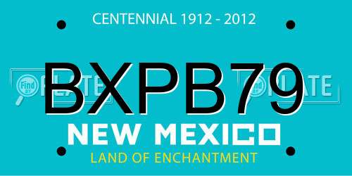 BXPB79 New Mexico License Plate