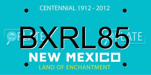 BXRL85 New Mexico License Plate