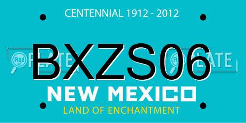 BXZS06 New Mexico License Plate
