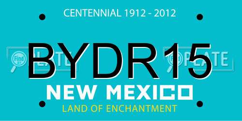 BYDR15 New Mexico License Plate
