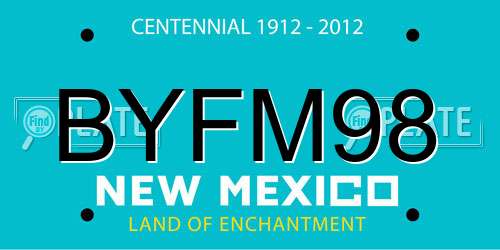 BYFM98 New Mexico License Plate