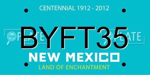 BYFT35 New Mexico License Plate