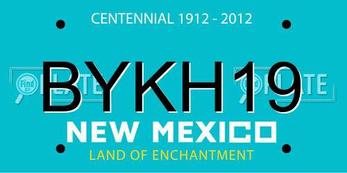 BYKH19 New Mexico License Plate