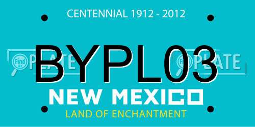 BYPL03 New Mexico License Plate