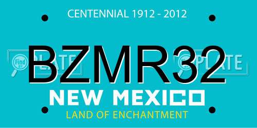 BZMR32 New Mexico License Plate
