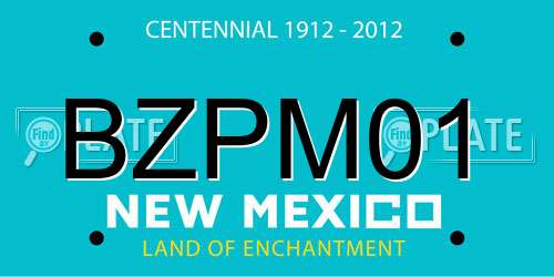 BZPM01 New Mexico License Plate