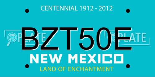 BZT50E New Mexico License Plate