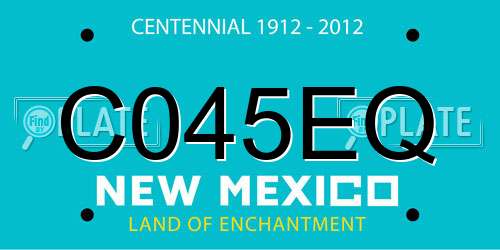C045EQ New Mexico License Plate