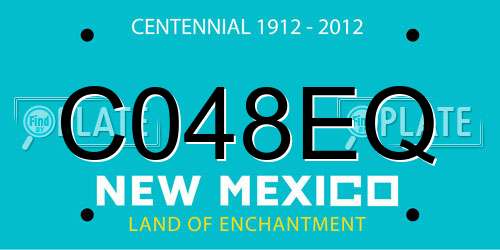 C048EQ New Mexico License Plate