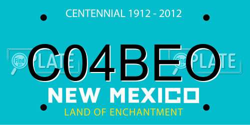 C04BEO New Mexico License Plate