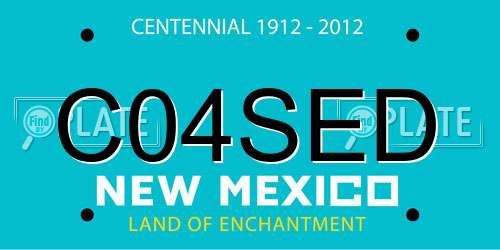 C04SED New Mexico License Plate