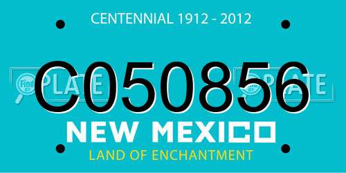 C050856 New Mexico License Plate