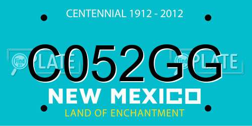 C052GG New Mexico License Plate