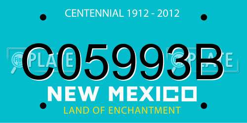 C05993B New Mexico License Plate