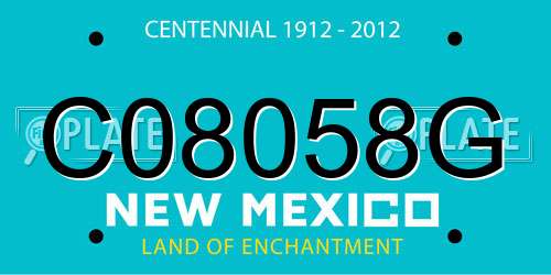 C08058G New Mexico License Plate
