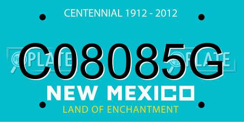 C08085G New Mexico License Plate