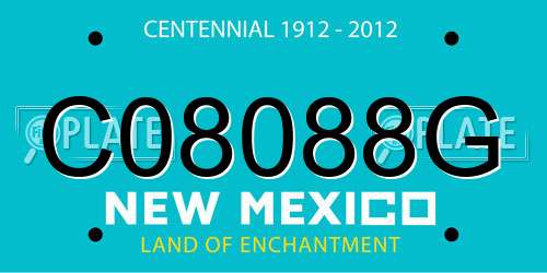 C08088G New Mexico License Plate