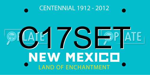 C17SET New Mexico License Plate