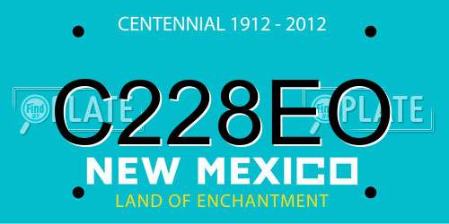 C228EO New Mexico License Plate