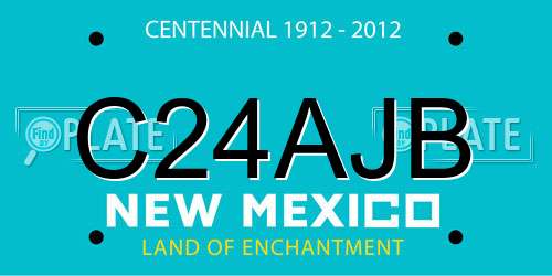C24AJB New Mexico License Plate