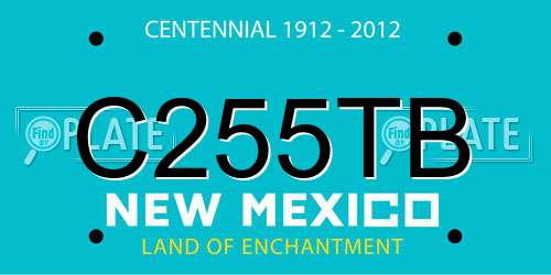 C255TB New Mexico License Plate