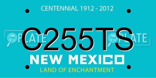 C255TS New Mexico License Plate