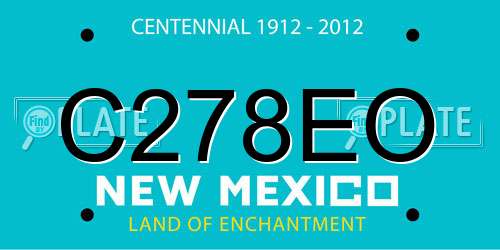 C278EO New Mexico License Plate