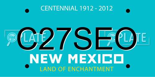 C27SEO New Mexico License Plate