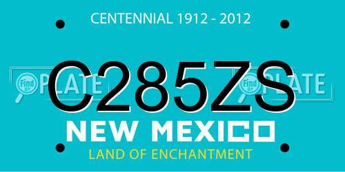 C285ZS New Mexico License Plate