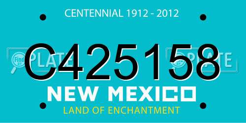 C425158 New Mexico License Plate