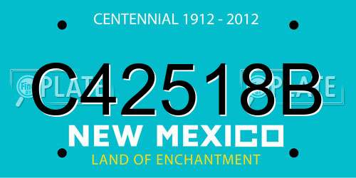 C42518B New Mexico License Plate