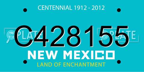C428155 New Mexico License Plate