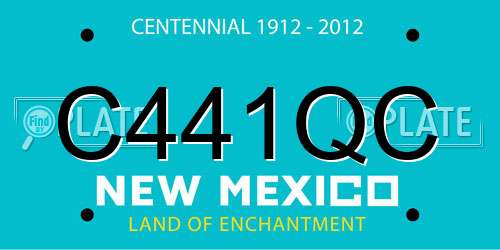 C441QC New Mexico License Plate