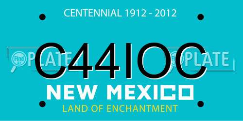 C44IOC New Mexico License Plate