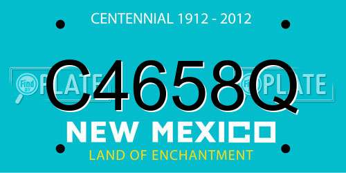 C4658Q New Mexico License Plate