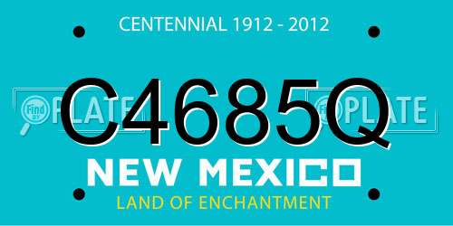 C4685Q New Mexico License Plate