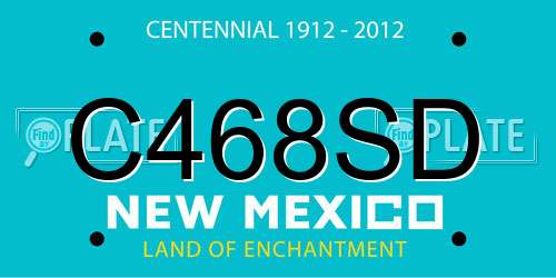 C468SD New Mexico License Plate