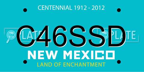 C46SSD New Mexico License Plate