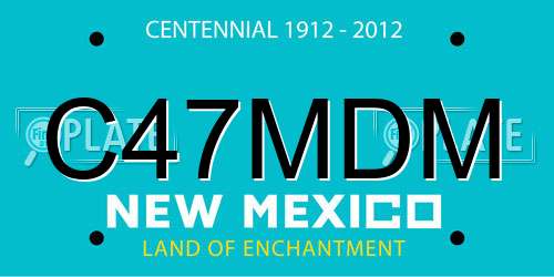 C47MDM New Mexico License Plate
