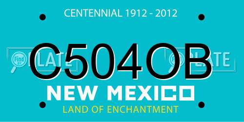 C504OB New Mexico License Plate