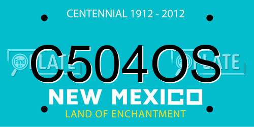 C504OS New Mexico License Plate