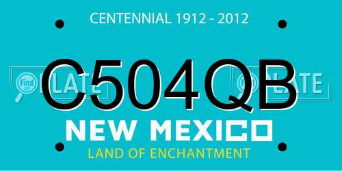 C504QB New Mexico License Plate