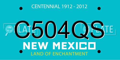 C504QS New Mexico License Plate