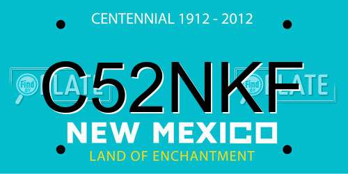 C52NKF New Mexico License Plate