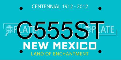C555ST New Mexico License Plate