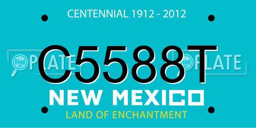 C5588T New Mexico License Plate
