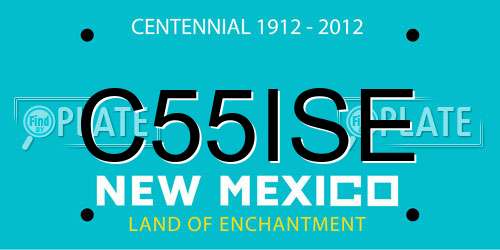 C55ISE New Mexico License Plate
