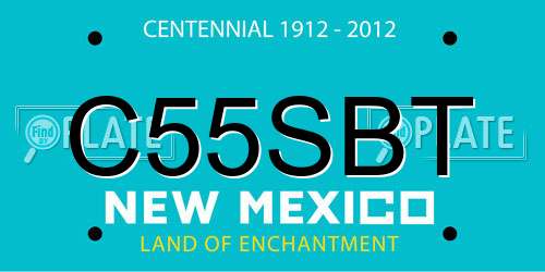 C55SBT New Mexico License Plate